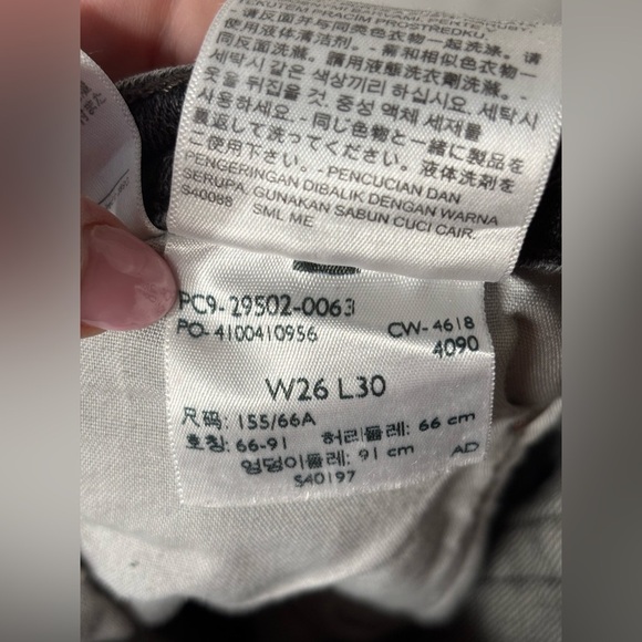 Levi’s Premium 501 Skinny Jeans in Coal Black size 26 - Picture 10 of 10